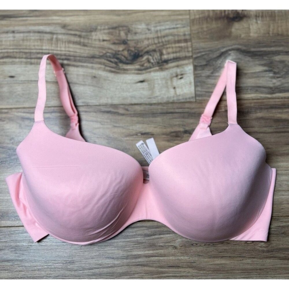 Victoria's Secret Light Pink Wireless Bra Lined Demi Size 38DD Women’s
